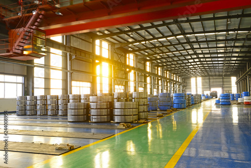 Cold rolled strip, in spacious workshop