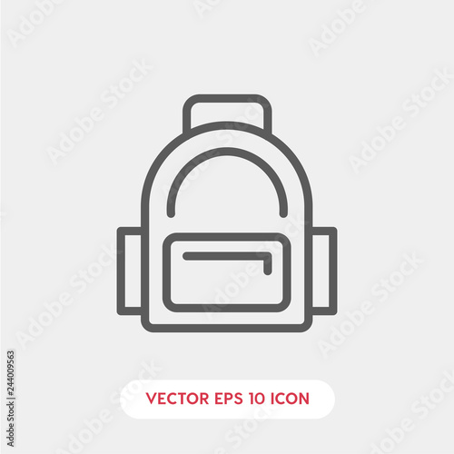 vector journey bag icon