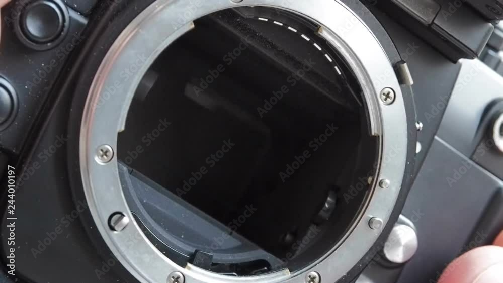35mm SLR film camera burst shutter work with audio