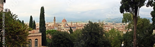Vista panorámica de la ciudad de Florencia, La Toscana, Italia.