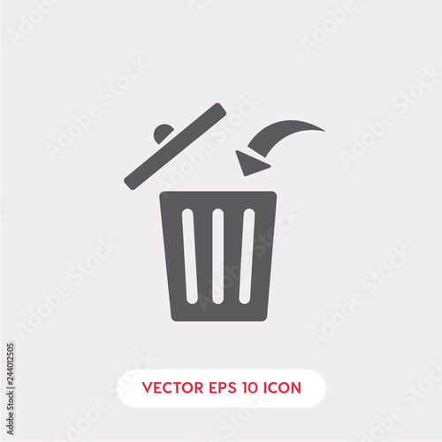 trash basket icon vector