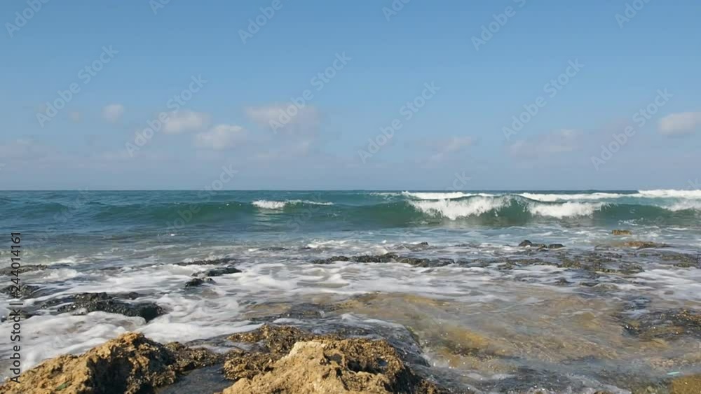 Close-up of rocky coast of Cyprus Close-up of rocky coast of Cyprus