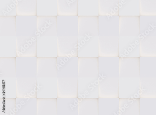 3D pattern made of white and beige geometric shapes, creative background or wallpaper surface made of light and shadow. Futuristic seamless decorative abstract texture design, simple graphic elements