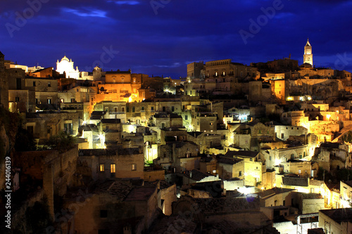 Matera, Italy – night view