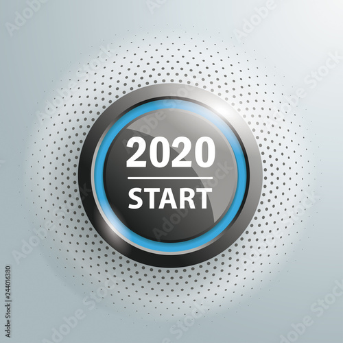 Button 2020 Start Halftone