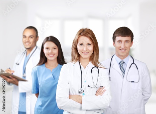 Confident Medical team at hospital