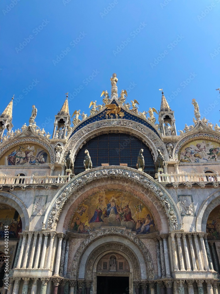 Palace Duomo in Venice, Italy.  Medieval architecture