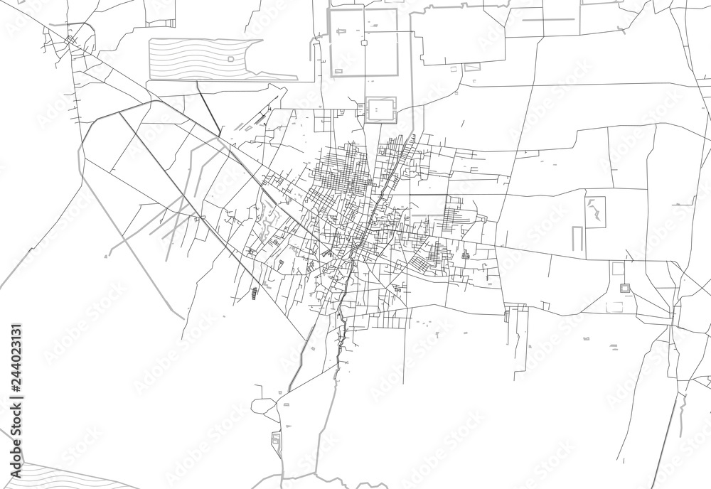 Area map of Siem Reap, Cambodi
