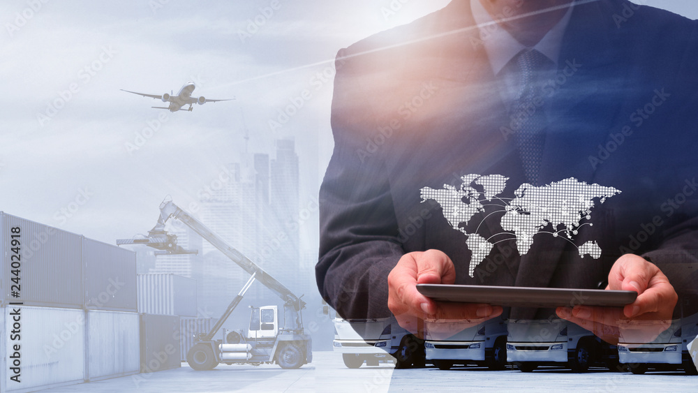 Fotografie transportation and shipping import export