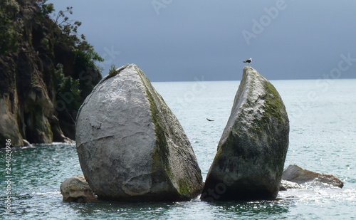 Split Apple Rock in new zealand photo