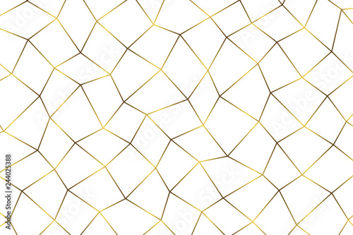 Złoty abstrakcyjny wzór geometryczny.