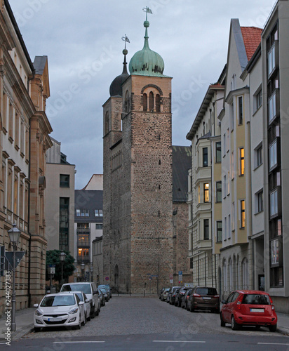 the saint Sebastian church in city Magdeburg
