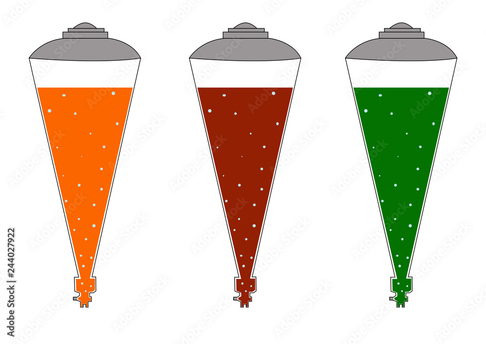 Lemonade in retro cones, carbonated water, orange, Cola and tarragon Lemonade in retro cones, carbonated water, orange, Cola and tarragon