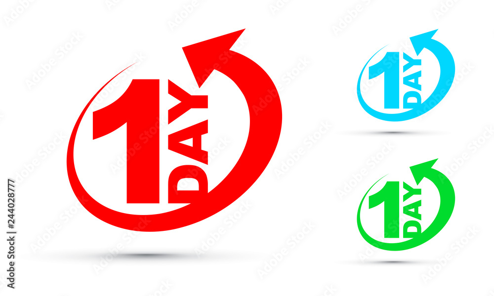 One day icon set One day icon set