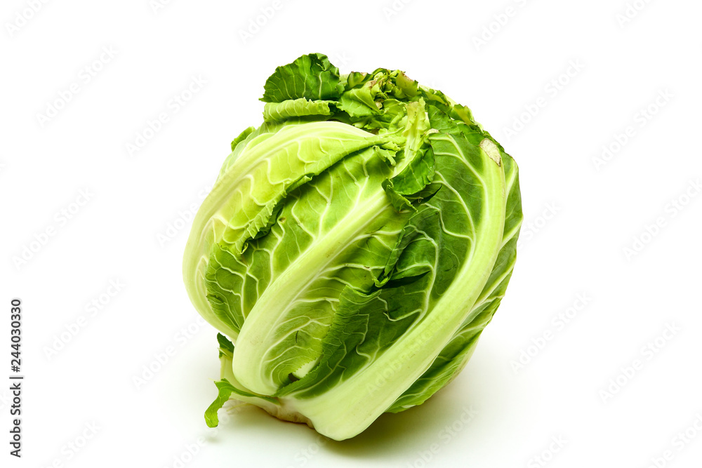 Close up of a uncooked Cauliflower isolated on a white background Close up of a uncooked Cauliflower isolated on a white background