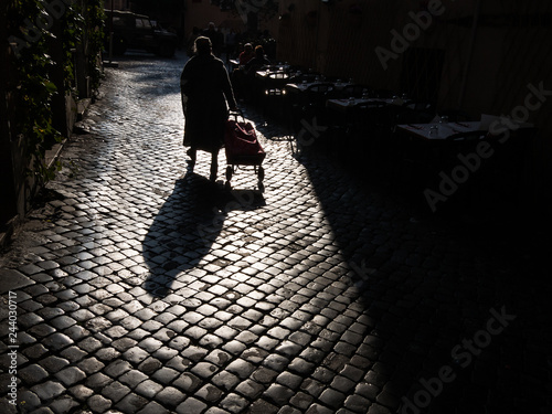 Woman walking on the street 2