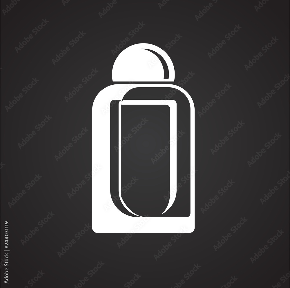 Bottle icon on black background for graphic and web design, Modern simple vector sign. Internet concept. Trendy symbol for website design web button or mobile app Bottle icon on black background for graphic and web design, Modern simple vector sign. Internet concept. Trendy symbol for website design web button or mobile app