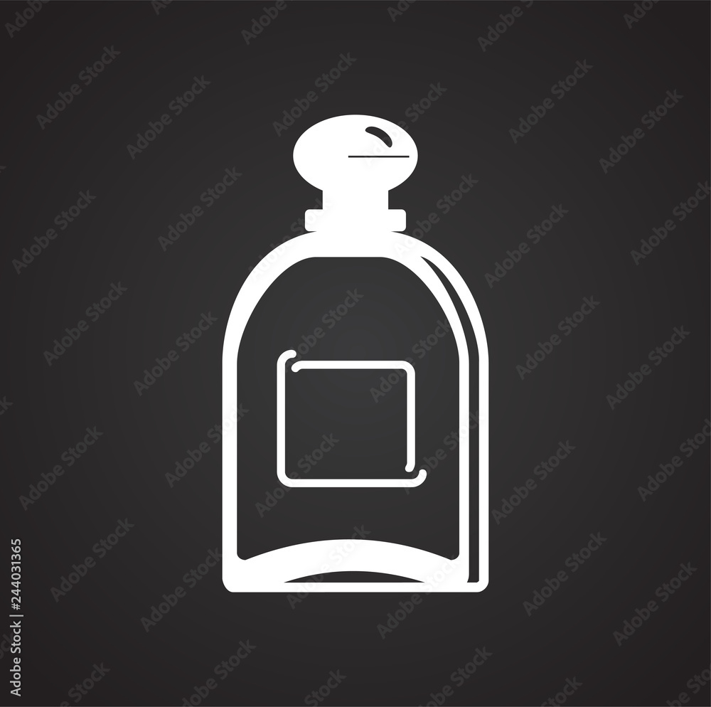 Bottle icon on black background for graphic and web design, Modern simple vector sign. Internet concept. Trendy symbol for website design web button or mobile app Bottle icon on black background for graphic and web design, Modern simple vector sign. Internet concept. Trendy symbol for website design web button or mobile app