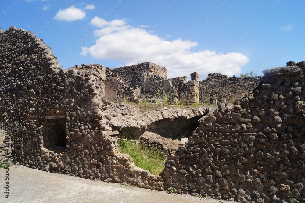 Ruins of the ancient city of Pompeii