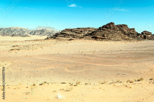 Wadi Rum desert in Jordan