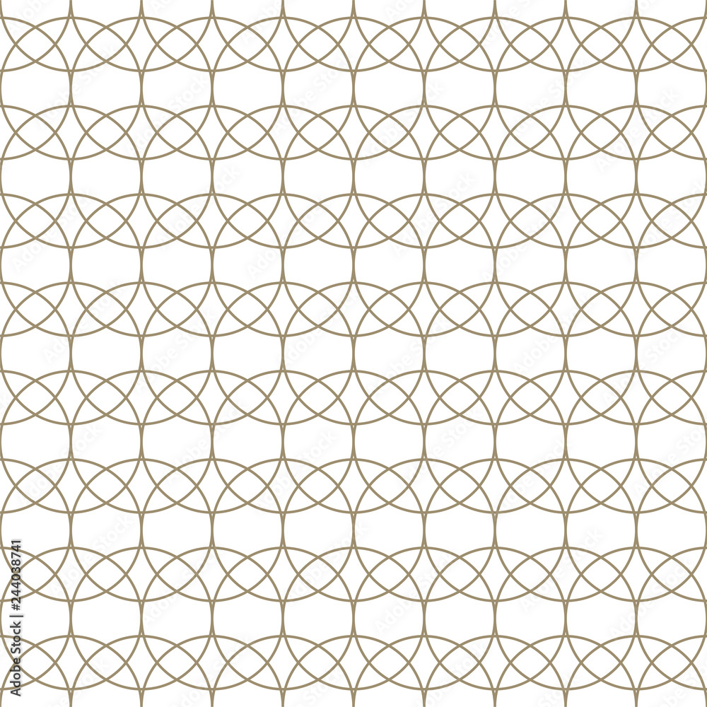 Abstract seamless pattern. Geometric fashion design print. Monochrome wallpaper. Mesh. Guilloche. Grid.