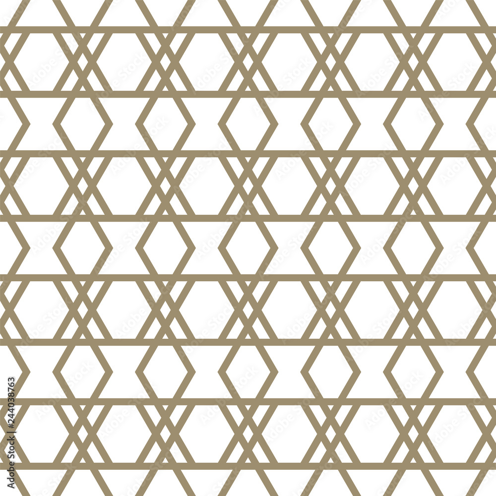 Abstract seamless pattern. Geometric fashion design print. Monochrome wallpaper. Mesh. Guilloche. Grid.
