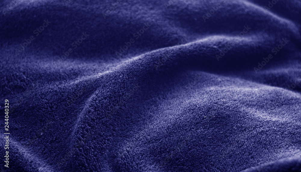 Fototapeta premium Sack cloth texture in blue color.