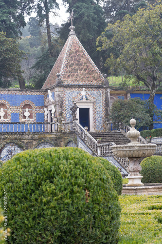 Palacio dos Marqueses da Fronteira in cloud day