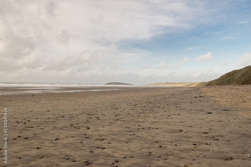 Spiaggia oceanica - Rhossili, Wales