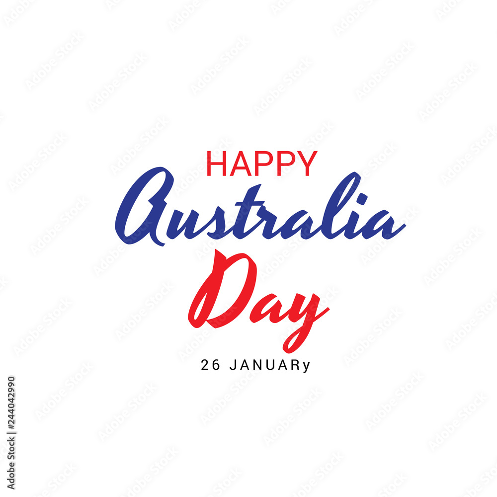 illustration of a Background for Happy Australia Day.