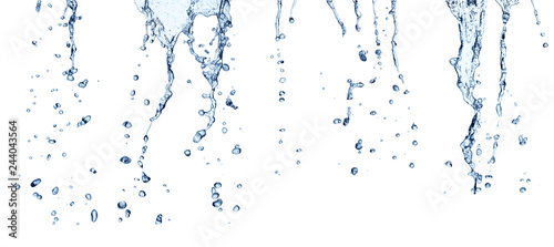 water splash drop blue liquid bubble © Lumos sp