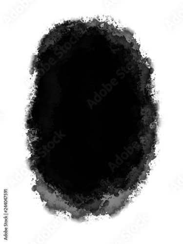 White Decorative Watercolor Photo Edge. Use as Overlay or for Layer/Clipping Mask