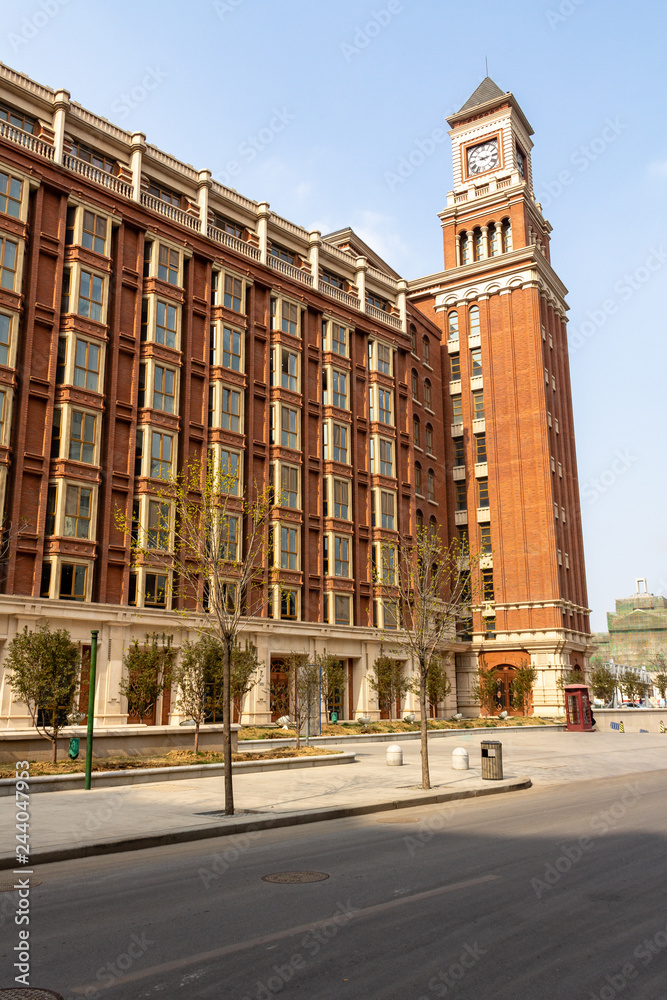 European style building in the city center of Tianjin, China