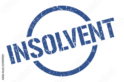 insolvent stamp