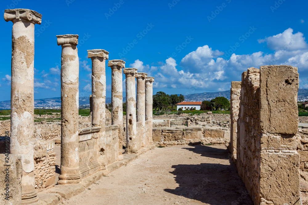 Ancient Roman Columns, Paphos Cyprus