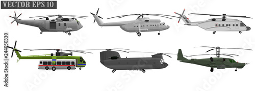 Vector helicopter for soldiers