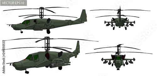 Vector helicopter for soldiers