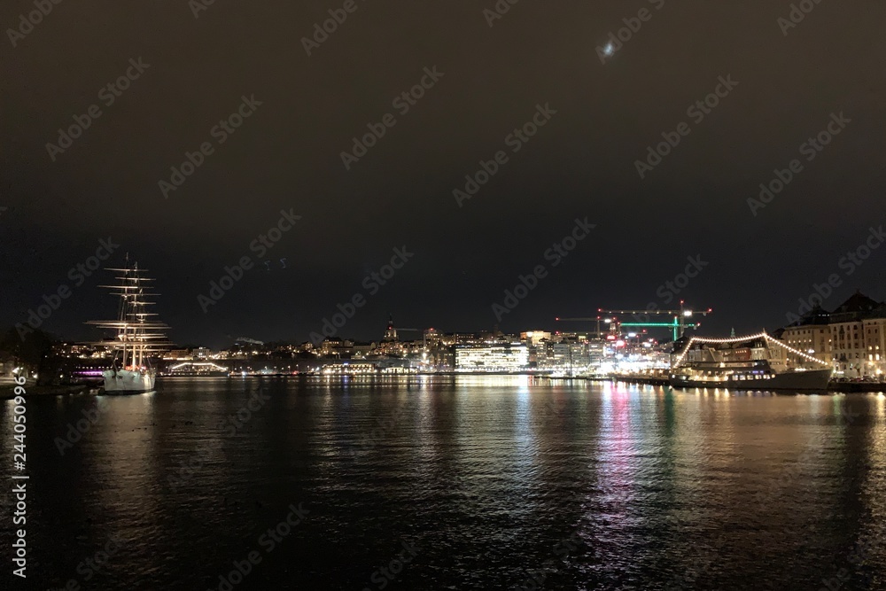 Stockholm by night