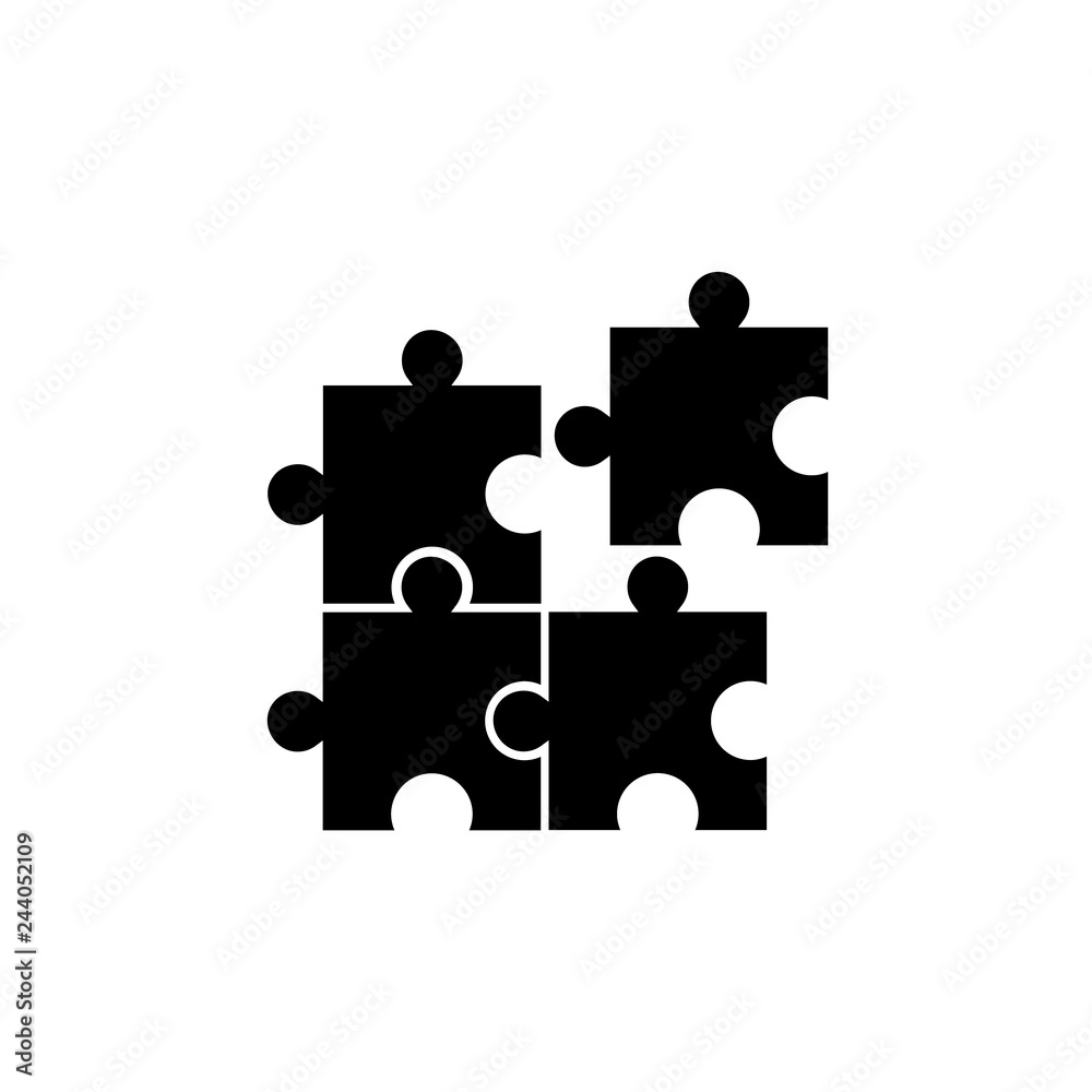 puzzle square movement geometric logo vector puzzle square movement geometric logo vector