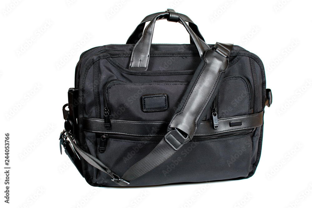 Black travel bag isolated on white background Black travel bag isolated on white background