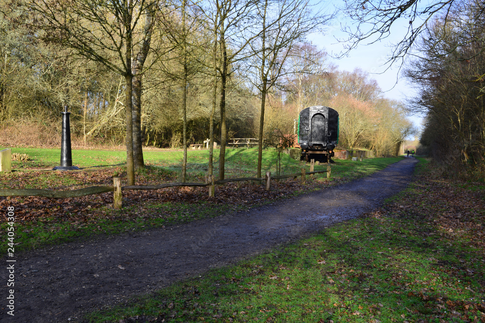 An old Southern Railway carriage at West Grinstead station. An old Southern Railway carriage at West Grinstead station.