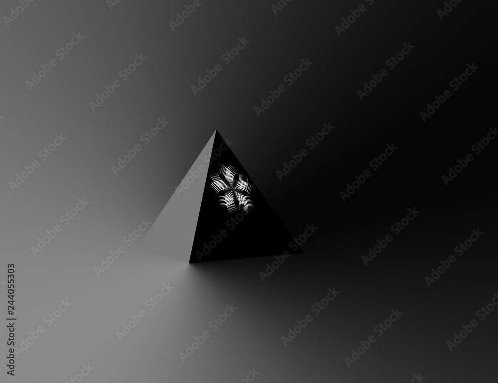 Fototapeta premium Pyramide et symbole