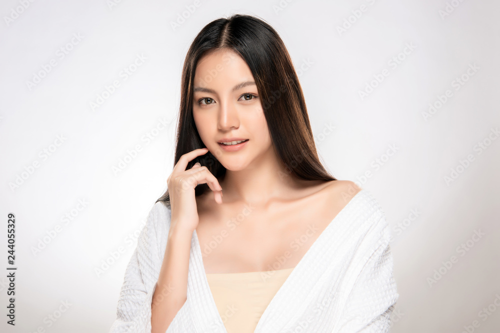 Beautiful Young asian Woman with Clean Fresh Skin Beautiful Young asian Woman with Clean Fresh Skin