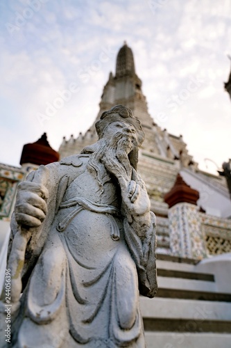 wat arun as a famous landmark in Bangkok  Thailand