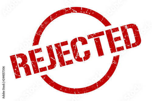 rejected stamp