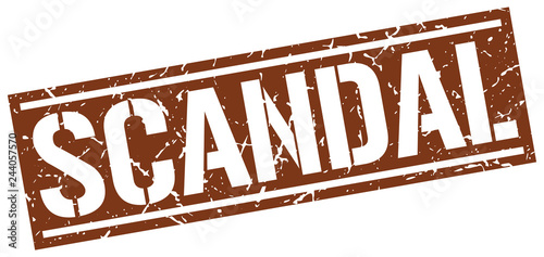 scandal square grunge stamp