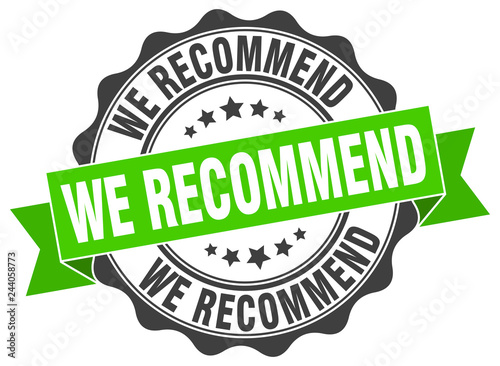 we recommend stamp. sign. seal