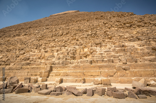 The Great pyramid with blue sky