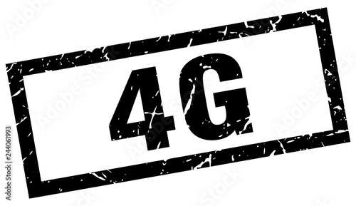 square grunge black 4g stamp