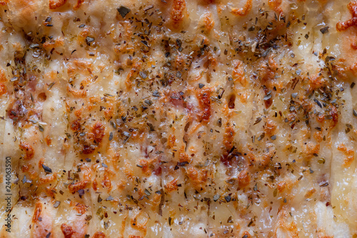 Background of cheese flatbread